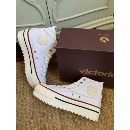 botin victoria en blanco