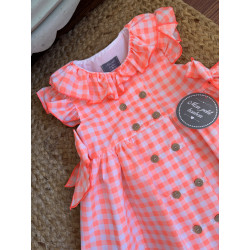 vestido coral lazos mon petit