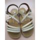 sandalias  tiras blancas niña barefoot