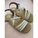 sandalias  tiras blancas niña barefoot