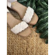 SANDALIA BEIGE TRENZADA