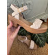 SANDALIA BEIGE TRENZADA