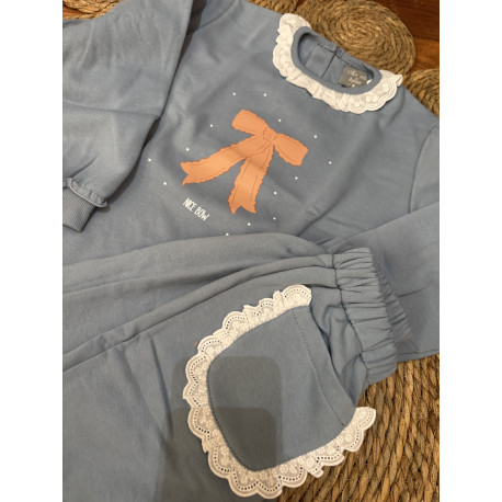 conjunto chandal celeste mon petit